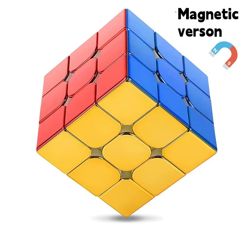 [Picube] Sengso Metal 3X3 Magnetic Golden Cubo Magic Cube Puzzle Speed Cibe M3 3X3X3 Magico Cubo Кубик Рубика Cibo Toy