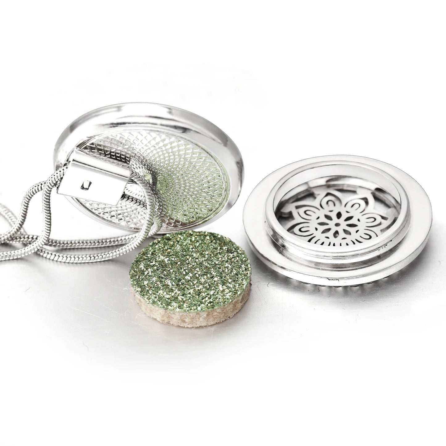 Stainless Steel Alloy Aromatherapy Necklace Perfume Essential Oil Diffuser Pendant Necklace Aroma Jewelry Women Tassel Necklaces